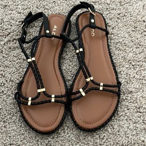 Aldo - Strappy Black Sandal
